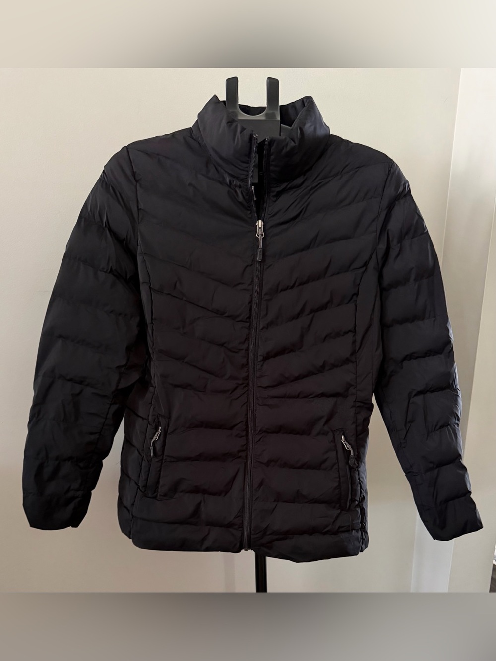 32 Degrees Women's Black Quilted Packable Puffer Jacket -Large